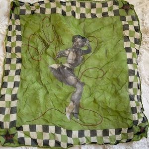 Rare Dolce & Gabbana Western Pin up Cowgirl Silk Handkerchief